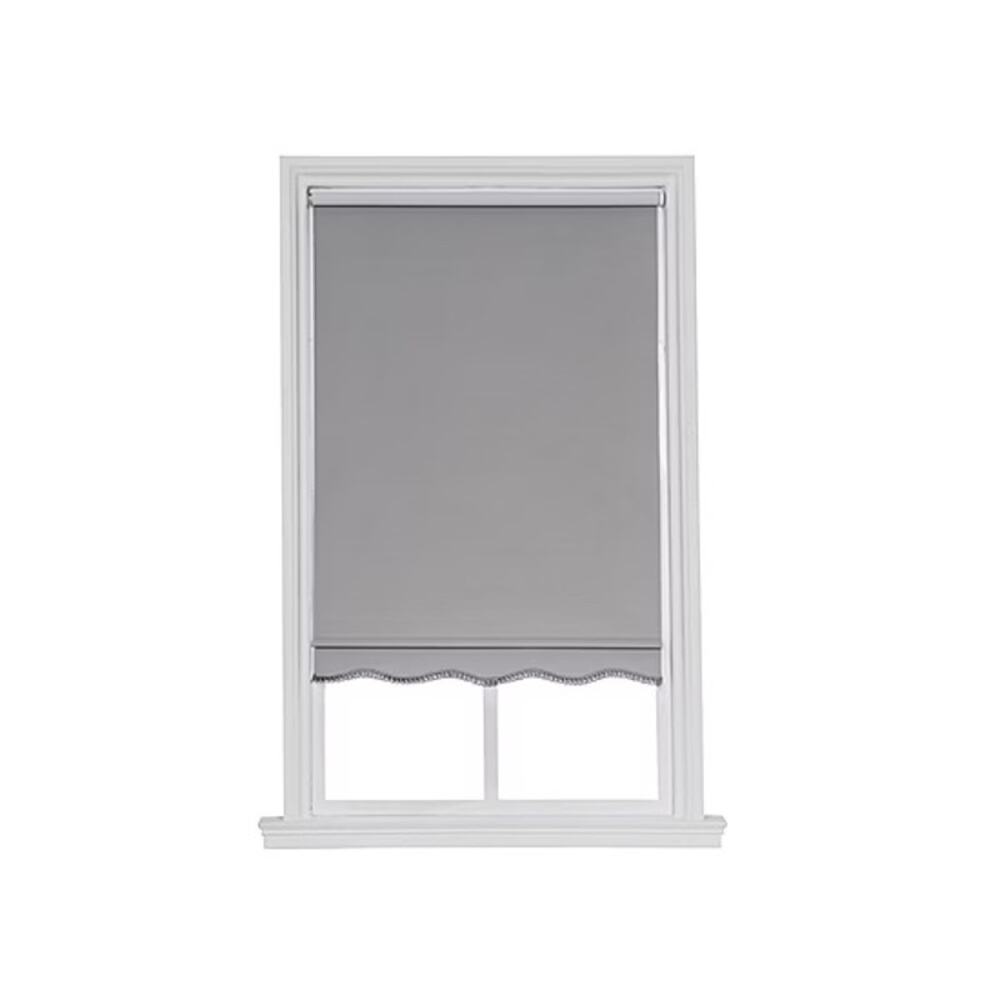 24.8x64 Charlotte Cut To Width Cordless Blackout Roller Shade Gauntlet Gray